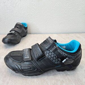 Shimano Cycling Shoes Women's Sz 9.5 Black Mountain Bike Riding Adjustable Boots